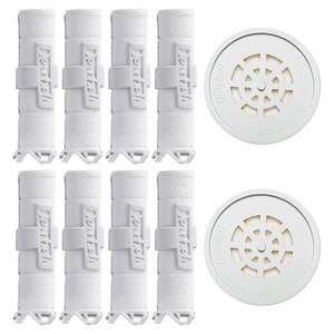 듀벨 여행용 세디먼트 필터 4개 + 석회방지 헤드필터, 무향, 2개