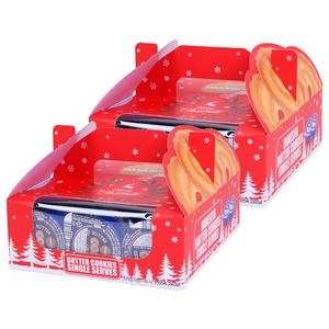 DANCAKE 버터쿠키 싱글서브 크리스마스 패키지 18p, 324g, 2박스