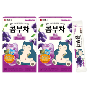 담터 포켓몬 콤부차 포도, 5g, 10개입, 2개