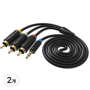 벤션 순동 3.5mm AV to 3 RCA 오디오 케이블 1.5m