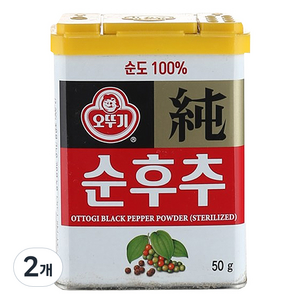 오뚜기 순후추, 50g, 2개