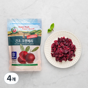 건조 크랜베리, 200g, 4개