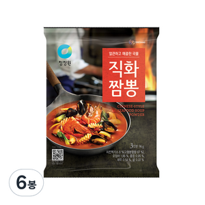 청정원 직화짬뽕 분말, 96g, 6개