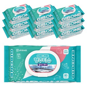 기본에 행주티슈 플러스케어 캡형, 80개입, 10개