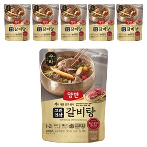 양반 동원 수라 고려인삼 갈비탕, 460g, 6개