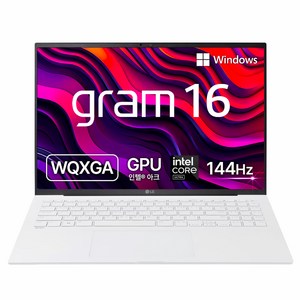 LG전자 2024 그램 16 코어Ulta5 인텔 14세대, 스노우화이트, 256GB, 16GB, WIN11 Home, 16Z90S-GA5CK