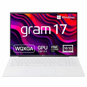 LG전자 2024 그램 17 코어Ultra5 인텔 14세대, 스노우 화이트, 256GB, 16GB, WIN11 Home, 17Z90S-GA5CK