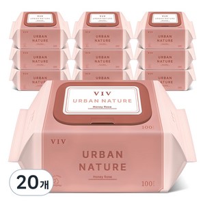 비브어반네이처 허니로즈 아기물티슈 캡형