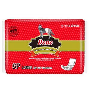 도노 수컷 강아지 기저귀, 대형, 8개입, 1개