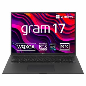 LG전자 2023 그램17 코어i7 인텔 13세대 지포스 RTX 3050, 옵시디안 블랙, 512GB, 16GB, WIN11 Home, 17Z90R-EA7CK