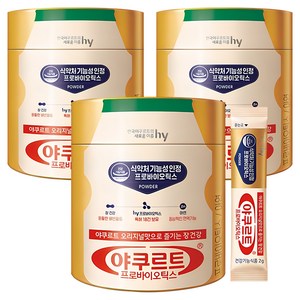 에치와이 야쿠르트 프로바이오틱스 유산균, 120g, 3개