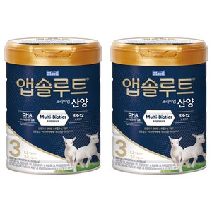 앱솔루트 프리미엄 산양분유 3단계, 750g, 2개