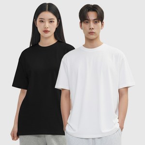 리퀄 통기성 루즈핏 반팔 티셔츠 2종 세트 RRPTHSE28006