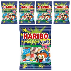 하리보 사운드큐브 사우어 젤리, 80g, 5개