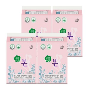 유기농본 제이본 팬티라이너, 일반, 34개입, 4개