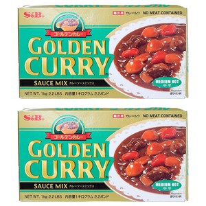 에스앤비골든 카레 중간매운맛, 1kg, 2개