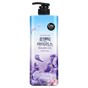 온더바디 플라워 약산성 퍼퓸 바디워시 로맨틱 아이리스, 900g, 1개