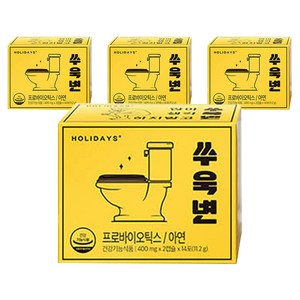 홀리데이즈 쑤욱변 유산균, 28정, 4개