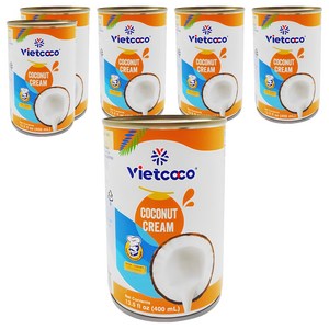 비엣코코 코코넛크림, 400ml, 6개