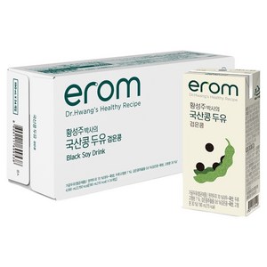 이롬 황성주 박사의 국산콩 두유 검은콩, 190ml, 24개