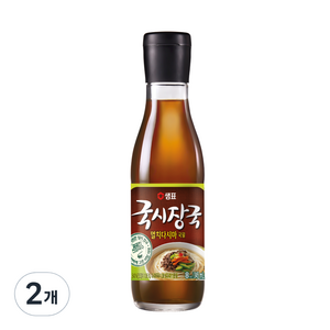 샘표 국시장국 멸치다시마 국물, 345ml, 2개