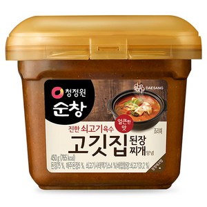 청정원순창 고깃집 된장찌개 양념, 450g, 1개