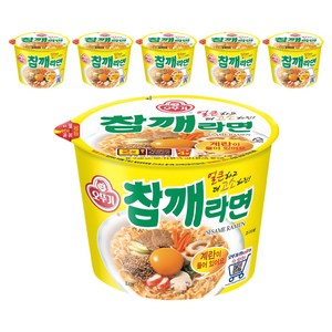 오뚜기 참깨라면 컵 110g, 6개