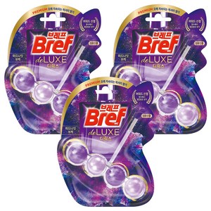 브레프 디럭스 변기 세정제 미드나잇 부케, 50g, 3개