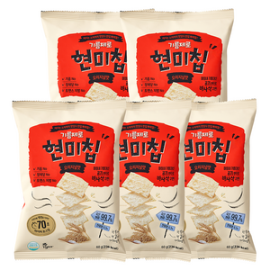 기름제로현미칩 국산, 60g, 5개