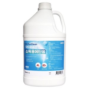 닥터포클린 소독용 에탄올, 4L, 1개