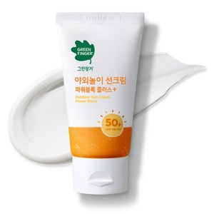 그린핑거 야외놀이 선크림 파워블록 플러스 SPF50+ PA++++, 80ml, 1개