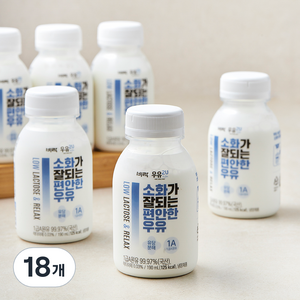 소화가 잘되는 편안한 우유, 190ml, 18개