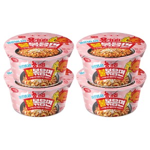 하림 용가리 불볶음면 까르보나라 컵 118g, 4개