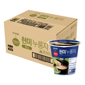 햇반 오쌀미 현미누룽지, 800g, 10개