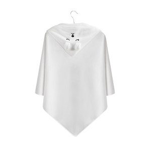 자시스 유아용 멀티 목욕 후드 비치 타월 수건 담요, 화이트 폴라베어, 1개