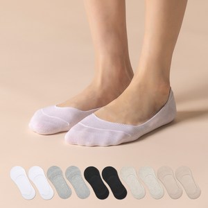 삭피엔스 여성용 절대 벗겨지지 않는 발등 짧은 페이크삭스 10켤레 세트