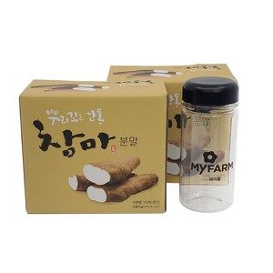 마이팜 뿌리깊은 안동 참마분말 스틱형 + PET마이보틀, 240g, 2개