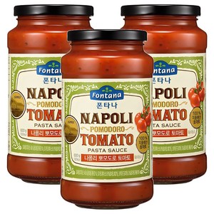 폰타나 나폴리 뽀모도로 토마토 파스타소스, 600g, 3개
