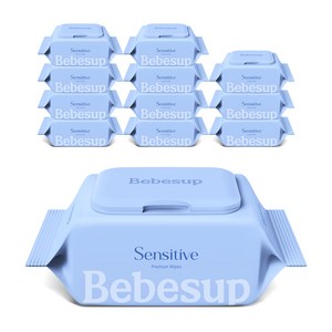 베베숲 센시티브 엠보싱 물티슈 휴대캡형, 65g, 20매, 12개