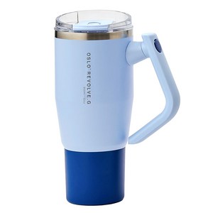 오슬로 리볼브 G 회전 핸들 텀블러, 블루, 950ml, 1개