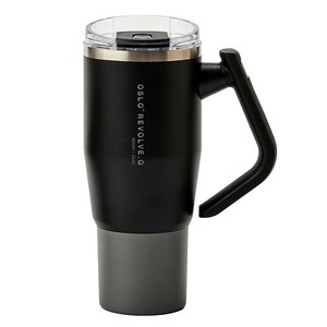 오슬로 리볼브 G 회전 핸들 텀블러, 블랙, 950ml, 1개