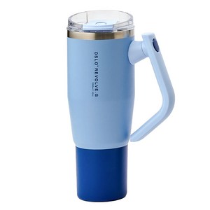 오슬로 리볼브 G 회전 핸들 텀블러, 블루, 1.2L, 1개