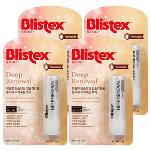 블리스텍스 딥 리뉴얼 립밤, 3.7g, 4개