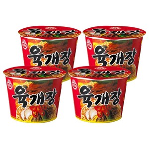 오뚜기 육개장 컵라면 110g, 4개