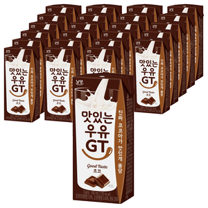 맛있는우유GT 멸균우유 초코, 190ml, 24개
