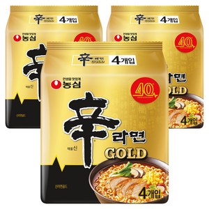 신라면 골드 125g, 12개, (4개입 X 3팩 X 1박스)