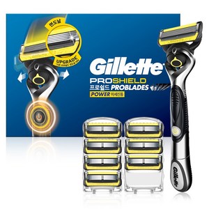 질레트 정품 프로쉴드 옐로우 파워 면도기세트