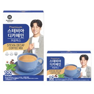 맥널티커피 스테비아 디카페인 커피믹스 100p+ 30p 세트