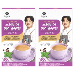 맥널티커피 스테비아 커피믹스 헤이즐넛향
