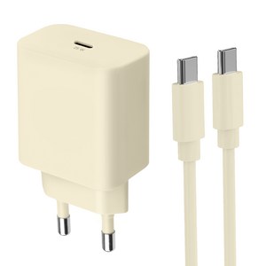 홈플래닛 25W PPS PD 3.0 초고속 충전기 + CtoC 케이블 1.2m